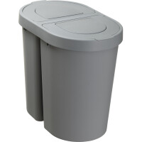 plast team Abfalltrenner SEATTLE DUO, 2 x 25 Liter,...