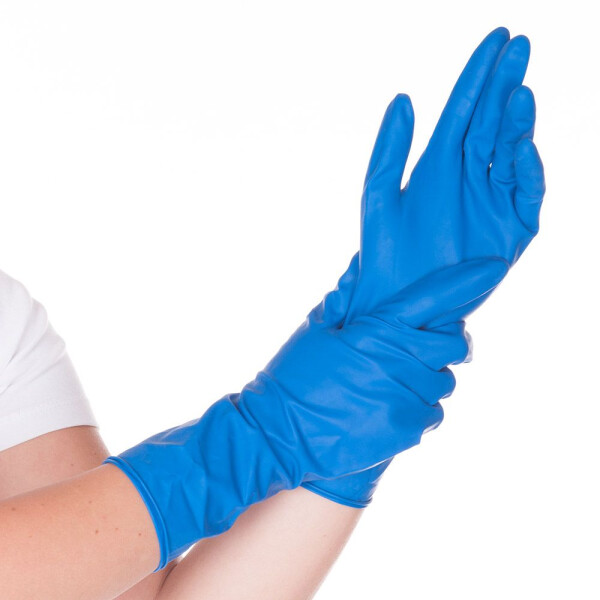 HYGOSTAR Chemikalien-Schutzhandschuh High Risk, blau, L