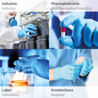 HYGOSTAR Chemikalien-Schutzhandschuh High Risk, blau, L