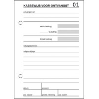 Expres Kasboek Ontvangst, A6 staand, 100 vel