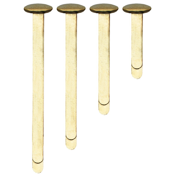 kangaro Rundkopf-Musterbeutelklammern, verkupfert, 12 mm