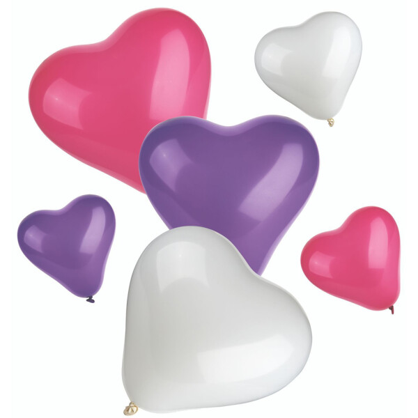 PAPSTAR Luftballons "Heart", Größen und Farben sortiert