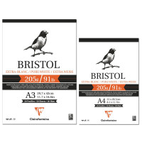 Clairefontaine Zeichenpapierblock BRISTOL, DIN A3, 20 Blatt