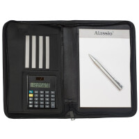 Alassio Reißverschlussmappe CORNIGLIA, A5, schwarz