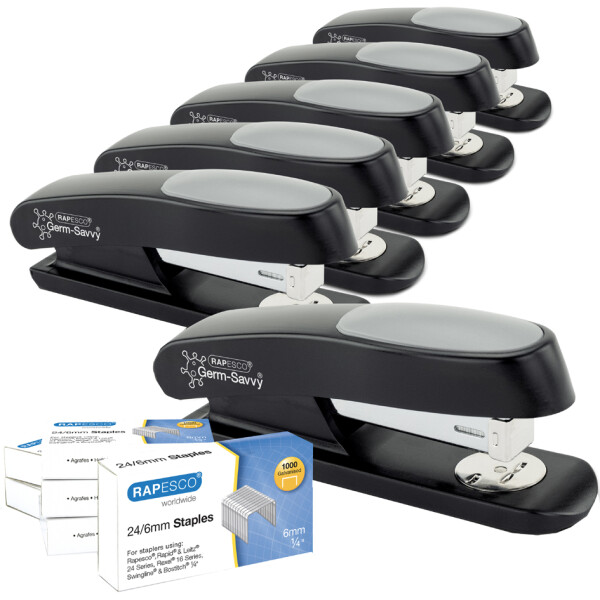 RAPESCO Heftgerät Sting Ray & Heftklammern - Business Pack