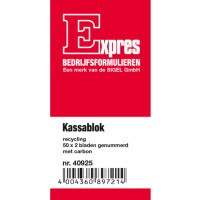 Expres Kassablok grijs, met carbon, 100 x 158 mm, 2 x 50 vet