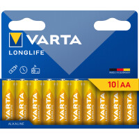 VARTA Alkaline Batterie "LONGLIFE", Mignon AA,...