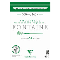 Clairefontaine Aquarellblock FONTAINE, rau, DIN A4