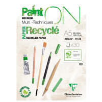 Clairefontaine Zeichenpapierblock PAINTON Recyclé,...