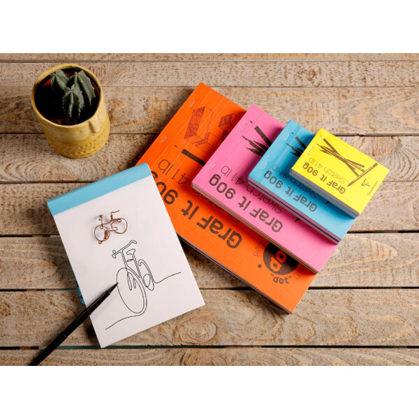 Clairefontaine Skizzenblock GRAFIT, DIN A6, sortiert