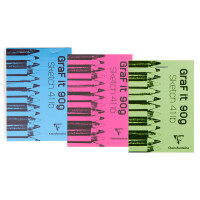 Clairefontaine Skizzenblock GRAFIT, DIN A6, sortiert