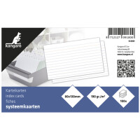 kangaro Karteikarten, 200 x 125 mm, blanko, weiß