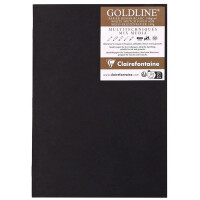 Clairefontaine Skizzenheft GOLDLINE, DIN A4, schwarz
