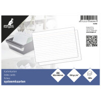 kangaro Karteikarten, DIN A6, liniert, weiß