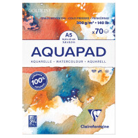 Clairefontaine Aquarellblock AQUAPAD, DIN A4, 300 g qm