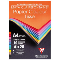 Clairefontaine Tonpapierblock MAYA, DIN A4, 20 Blatt