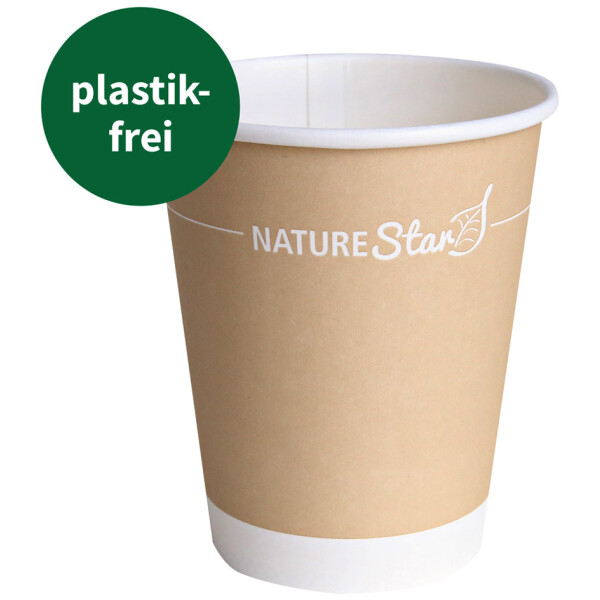 NATURE Star Hartpapier-Kaffeebecher "Only Paper", 0,1 l