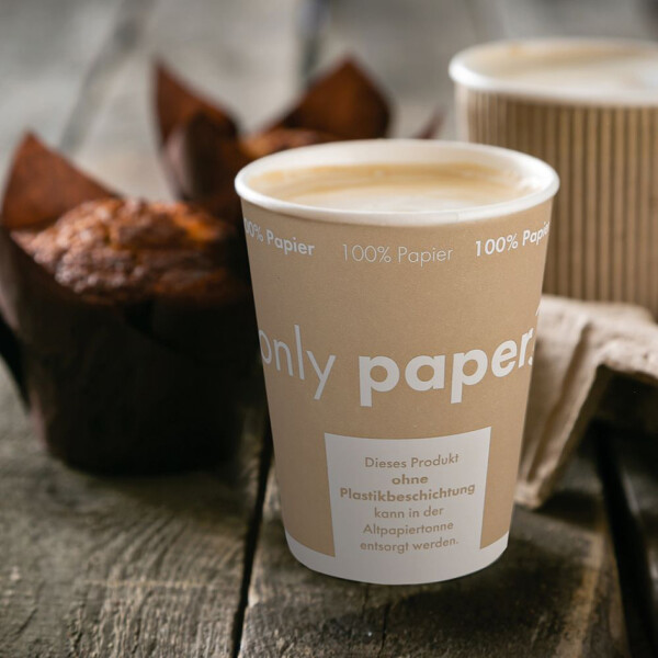 NATURE Star Hartpapier-Kaffeebecher "Only Paper", 0,1 l