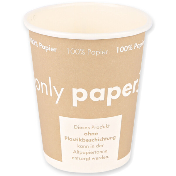 NATURE Star Hartpapier-Kaffeebecher "Only Paper", 0,1 l