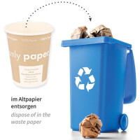 NATURE Star Hartpapier-Kaffeebecher "Only...