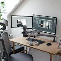 LogiLink Professioneller Mikrofonarm, schwarz