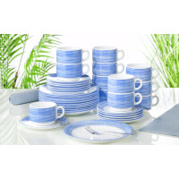 Esmeyer Arcoroc Kaffeebecher BRUSH, 0,25 l, blau weiß