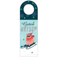 CACTUS Neujahrs-Flaschenanhänger "Glücksschwein"