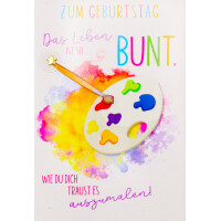SUSY CARD Geburtstagskarte Round "Wecker"