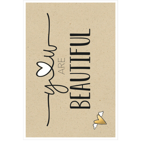 SUSY CARD Grußkarte Bee yourself "Herzchen"