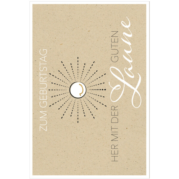 SUSY CARD Geburtstagskarte Bee yourself "Schmetterling"
