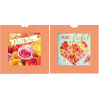 SUSY CARD 3D-Geburtstagskarte Sliding card "Affe"