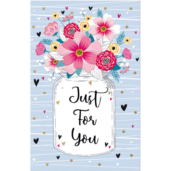 SUSY CARD Gru&szlig;karte Goldelicious "Just for You"