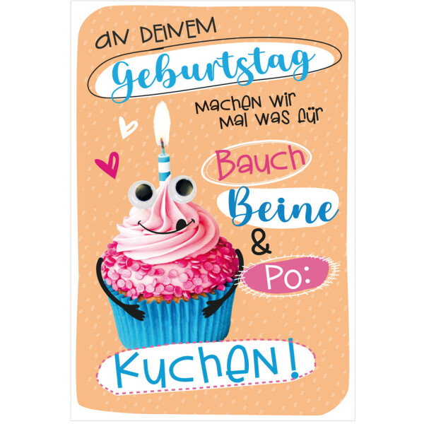 SUSY CARD Geburtstagskarte Wiggle "Kaktus" | Kopierpapier.at