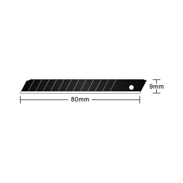 Hansa Ersatzklingen, Klingenbreite: 18 mm, 60 Grad, schwarz