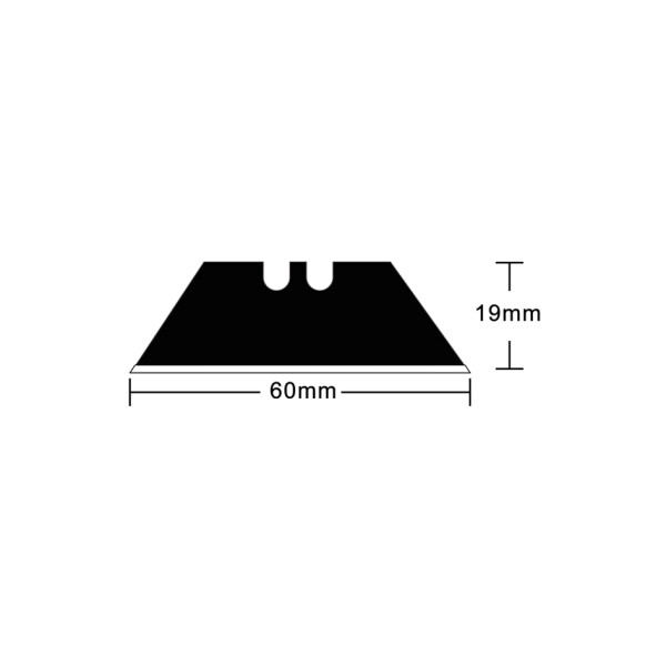 Hansa Ersatzklingen, Klingenbreite: 18 mm, 60 Grad, schwarz