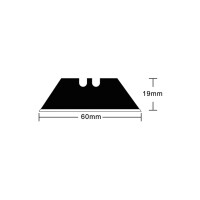 Hansa Ersatzklingen, Klingenbreite: 18 mm, 60 Grad, schwarz