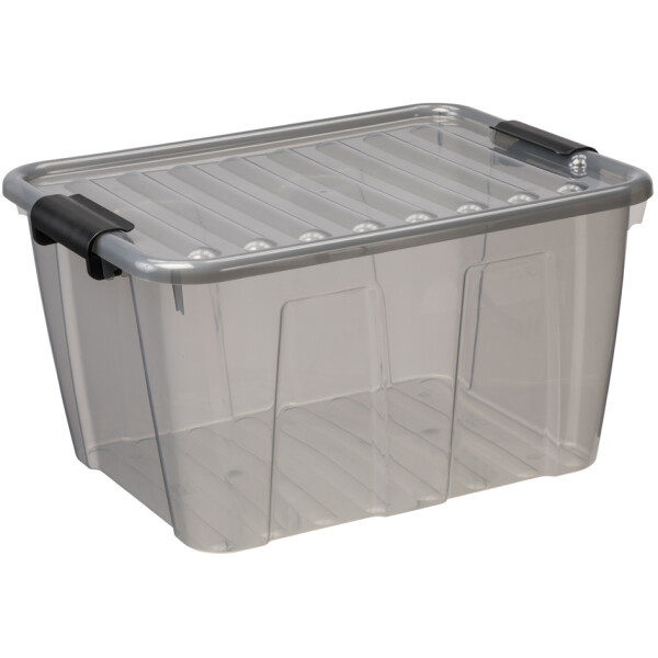 plast team Aufbewahrungsbox HOME BOX, 30 Liter, transparent
