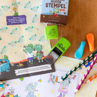 trodat Schmuddelpfoten-Stempel-Spiel "Olchis",...