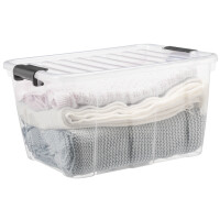 plast team Aufbewahrungsbox HOME BOX, 30 Liter, grau-