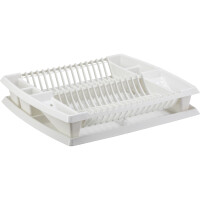 plast team Geschirrablaufkorb mit Tablett, weiß