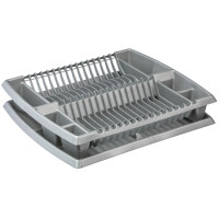 plast team Geschirrablaufkorb mit Tablett, weiß