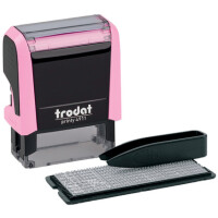 trodat Textstempel-Set Printy 4911 Typomatic, pastell-rosa