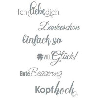 trodat Kreativstempel-Set VINTAGE "Glückwünsche"