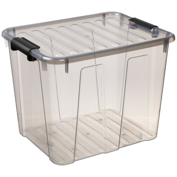 plast team Aufbewahrungsbox HOME BOX, 40 Liter, grau