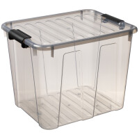 plast team Aufbewahrungsbox HOME BOX, 40 Liter, grau-