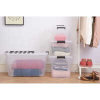 plast team Aufbewahrungsbox HOME BOX, 40 Liter, grau-