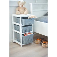 NHG Regal SEOUL mit 3 Ablagen, inkl. Aufbewahrungsboxen