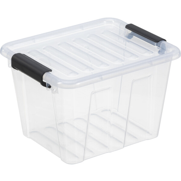 plast team Aufbewahrungsbox HOME BOX, 3,0 Liter, grau-