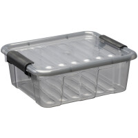 plast team Aufbewahrungsbox HOME BOX, 3,0 Liter, grau-
