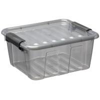 plast team Aufbewahrungsbox HOME BOX, 2,0 Liter, grau-